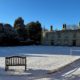 Saffron Walden almshouses in the snow